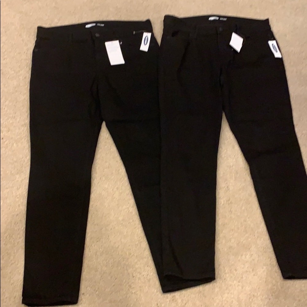 Old Navy black pants - set of 2!  NEW!
